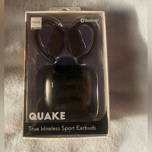 Quake Black Wireless Sport Earbuds